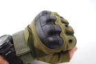 Перчатки тактические без пальцев 9050_XL_Olive - изображение 4