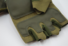 Тактичні рукавички без пальців 9050_XL_Olive - зображення 8