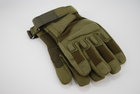 Тактичні рукавички з пальцями 9054_M_Olive - зображення 4