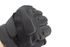 Тактичні рукавички без пальців з гумовими накладками 9062_XL_Black - зображення 7