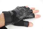 Тактичні рукавички без пальців термостійкі 9069_XL_Black - зображення 1