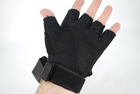 Тактичні рукавички без пальців 9067_XL_Black - зображення 8