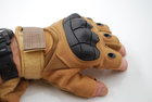 Тактичні рукавички без пальців 9050_M_Beige - зображення 2