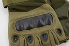 Тактичні рукавички без пальців 9051_М_Olive - зображення 5