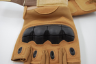 Тактичні рукавички без пальців 9050_M_Beige - зображення 8
