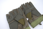 Тактичні рукавички без пальців термостійкі 9069_M_Olive - зображення 8