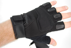 Тактичні рукавички без пальців 9065_Black - зображення 1