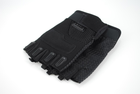 Тактичні рукавички без пальців 9065_Black - зображення 3