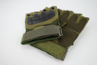 Тактичні рукавички без пальців 9067_XL_Olive - зображення 5