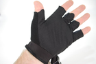 Тактичні рукавички без пальців 9055_Black - зображення 6