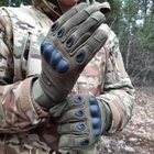 Перчатки тактические Storm-1; L (20-22см); Полнопалые; Оливковые. Штурмовые перчатки Штурм Л. - изображение 8