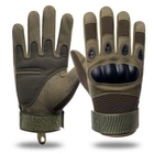 Перчатки тактические Storm-1; XL (22-24см); Полнопалые; Зеленые. Штурмовые перчатки Штурм ХЛ. - изображение 2