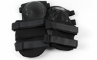 Комплект тактические наколенники и налокотники UA X1 Black (KS2432435345) - изображение 4