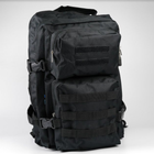 Рюкзак тактический 40 литров объем, мужской военный рюкзак 40л, водоотталкивающий оксфорд Черный (KS2133243535) - изображение 1