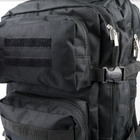 Рюкзак тактический 40 литров объем, мужской военный рюкзак 40л, водоотталкивающий оксфорд Черный (KS2133243535) - изображение 6