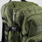 Рюкзак тактический 40 литров объем для ЗСУ, мужской штурмовой военный рюкзак 40л, водоотталкивающий оксфорд Хаки - изображение 5
