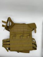 Жилет тактичний плитоноска MOLLE А54 JPC койот пісочний військовий армійський - зображення 5