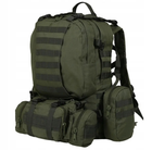 Військовий рюкзак, тактичний 55 л, з підсумками, олива - зображення 3
