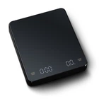Весы с usb кофейные с таймером Black Mirror Coffee Scale, электронные для кофе настольные с usb зарядкой