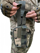 Кобура стегна тактична універсальна камуфляжна для пістолета - зображення 3