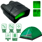 Цифровий бінокль нічного бачення Hunter H4000NV Nightvision нічний візор з фото і відео зйомкою Чорний + Туристичний намет 4-місний Tent-Mask pu1500мм в сумці Зелена - зображення 1