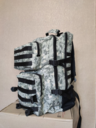 Крепкий тактический рюкзак на 70 литров с системой МОЛЛЕ Пиксель Украинского производства - изображение 3