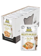 Влажный корм для кошек Brit Care Adult Cat Fillets in Jelly with Trout&Cod 85 г
