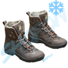 Берці зимові черевики тактичні чоловічі, туфлі тактичні чоловічі берці зимові, натуральна шкіра, розмір 46, Bounce ar. SF-UJ-2146, колір коричневий - зображення 2