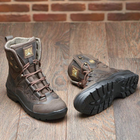 Берці зимові черевики тактичні чоловічі, туфлі тактичні чоловічі берці зимові, натуральна шкіра, розмір 46, Bounce ar. SF-UJ-2146, колір коричневий - зображення 9
