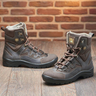 Берці зимові черевики тактичні чоловічі, туфлі тактичні чоловічі берці зимові, натуральна шкіра, розмір 44, Bounce ar. SF-UJ-2144, колір коричневий - зображення 5