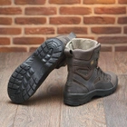 Берці зимові черевики тактичні чоловічі, туфлі тактичні чоловічі берці зимові, натуральна шкіра, розмір 44, Bounce ar. SF-UJ-2144, колір коричневий - зображення 6