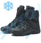 Берці зимові черевики тактичні чоловічі, туфлі тактичні чоловічі берці зимові, натуральна шкіра, розмір 39, Bounce ar. KG-FB-2039, колір чорний - зображення 2