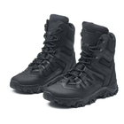Берці зимові черевики тактичні чоловічі, туфлі тактичні чоловічі берці зимові, натуральна шкіра, розмір 39, Bounce ar. KG-FB-2039, колір чорний - зображення 5