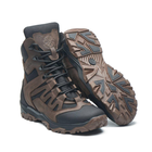 Берці зимові черевики тактичні чоловічі, туфлі тактичні чоловічі берці зимові, натуральна шкіра, розмір 39, Bounce ar. JD-YU-2039, колір коричневий - зображення 5
