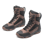Берці зимові черевики тактичні чоловічі, туфлі тактичні чоловічі берці зимові, натуральна шкіра, розмір 46, Bounce ar. WE-OI-2046, колір коричневий - зображення 4