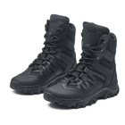 Берці зимові черевики тактичні чоловічі, туфлі тактичні чоловічі берці зимові, натуральна шкіра, розмір 45, Bounce ar. KG-FB-2045, колір чорний - зображення 5