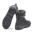 Берці зимові черевики тактичні чоловічі, туфлі тактичні чоловічі берці зимові, натуральна шкіра, розмір 47, Bounce ar. YU-UL-2047, колір чорний - зображення 4