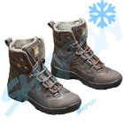 Берці зимові черевики тактичні чоловічі, туфлі тактичні чоловічі берці зимові, натуральна шкіра, розмір 41, Bounce ar. SF-UJ-2141, колір коричневий - зображення 2