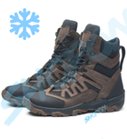 Берці зимові черевики тактичні чоловічі, туфлі тактичні чоловічі берці зимові, натуральна шкіра, розмір 46, Bounce ar. JD-YU-2046, колір коричневий - зображення 2