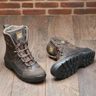 Берці зимові черевики тактичні чоловічі, туфлі тактичні чоловічі берці зимові, натуральна шкіра, розмір 47, Bounce ar. SF-UJ-2147, колір коричневий - зображення 9