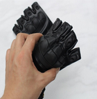 Перчатки тактические без пальцев Перчатки тактические беспалые Размер L Черный 1344 - изображение 3