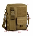 Армейская наплечная сумка Защитник 135 хаки - изображение 14