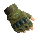 Тактичні рукавички безпалі Schwarz&Mayer рукавички тактичні безпалі зелені XL разміру - зображення 3