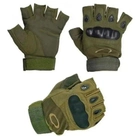 Тактичні рукавички безпалі Schwarz&Mayer рукавички тактичні безпалі зелені M разміру - зображення 6