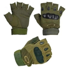 Тактичні рукавички безпалі Schwarz&Mayer рукавички тактичні безпалі зелені L разміру - зображення 6