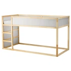 Двостороннє ліжко IKEA КЮРА, білий, сосна, 90x200 см, 802.538.09