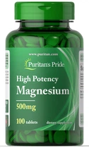 Магний Оксид Puritan's Pride (Magnesium) 500 мг 100 таблеток PTP15535
