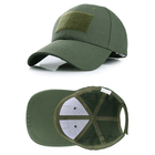 Тактическая кепка с липучкой универсального размера зеленая - изображение 1