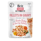 Вологий корм для кішок Brit Care Cat Pouch філе у соусі пікантний лосось 85 г