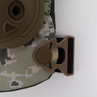 Універсальні військові налокотники тактичні для армії ЗСУ, захисні ударостійкі швидкознімні налокотники Кіборг піксель - зображення 5